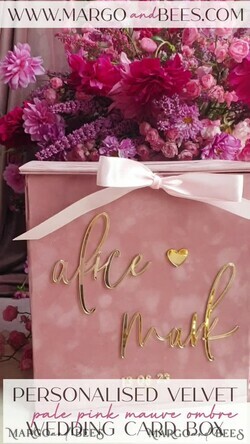  CARD BOXES velvet card boxes Wedding Wishing Well Card Box, Gift Card Box, Velvet blush wedding wishing well  money gift card box, Personalized Wedding Card Box, Luxury Card Box, Wedding Card Box with Lid, Wedding Money Box, Wedding Card Box, BVpx36
