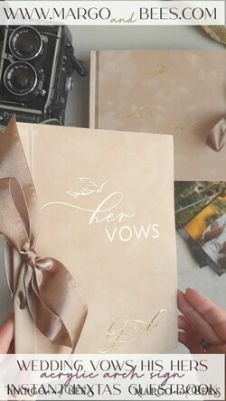 HOCHZEITS-GÄSTEBÜCHER Bundle Gustbooks & Vows Set Personalisierte Hochzeitsgäste Buch & maßgeschneiderte Hochzeitsgelübde Set von zwei - Bündel Gästebuch und Gelübde Bücher63