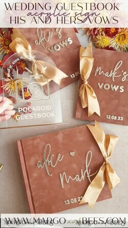 HOCHZEITS-GÄSTEBÜCHER Bundle Gustbooks & Vows Set Bundle Personalisierte Hochzeitsgäste Buch & Maßgeschneiderte Hochzeitsgelübde Set aus zwei - Bundle Gästebuch und Gelübde Bücher29