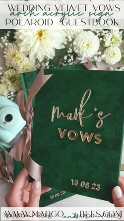 HOCHZEITS-GÄSTEBÜCHER Bundle Gustbooks & Vows Set Bundle Personalisierte Hochzeitsgästebuch & Maßgeschneiderte Hochzeitsgelübde Set von zwei - Bundle Gästebuch und Gelübde Bücher24
