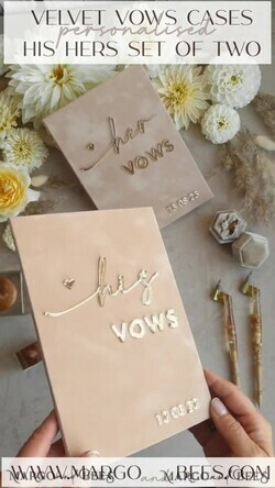 WEDDING VOWS Acrylic Clear Gold Bride and groom vow books, wedding vow books, personalized vow booklets, his and her vow books, custom wedding vow cases, bridal shower gift14