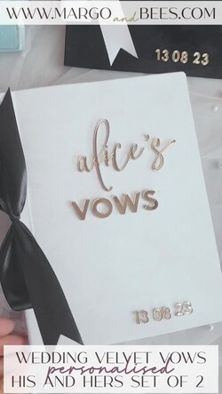 HOCHZEITSVERSPRECHEN  
 Acrylklar Gold Elegante klassische Braut- und Bräutigam-Eidbücher, Schwarz-Weiß-Gold-Hochzeits-Eidbücher im Set von zwei, personalisierte Samt-Eidhefte, goldene Spiegel-Eidbücher für ihn und sie, Acryl-Eidkästen für ihn und sie in Gold, Geschenk zur Brautparty17