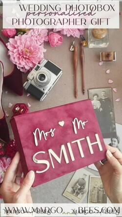 PHOTO ALBUM/ PHOTO BOX  Velvet Photo Box Photographer Box  Burgundy Velvet Photo Box, Maroon Photographer Box, Marsala Gold Wedding Memory Box, Gold Mirror Custom Keepsake Box, Photographer Gifts for Clients, Wedding Pictures packaging, Custom photography Copper box17