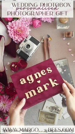 PHOTO ALBUM/ PHOTO BOX  Velvet Photo Box Photographer Box  Burgundy Velvet Photo Box, Maroon Photographer Box, Marsala Gold Wedding Memory Box, Gold Mirror Custom Keepsake Box, Photographer Gifts for Clients, Wedding Pictures packaging, Custom photography Copper box26