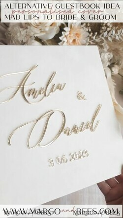WEDDING GUEST BOOKS alternative guest book  Alternative Guestbook Wedding Mad Lib Sheets in Velvet Box Marriage advice mad lib Box Instax Leave a Note to Bride & Groom Personalised Box16