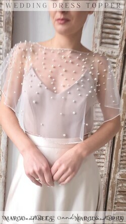 BRIDE bolero, robes, garter LACE WEDDING BOLERO Ivory tulle Wedding bolero, Shrug Women Wedding, Bridal Coverup, Ivory Blouse for Bride, Bridal Tulle Blouse, dress capalet13