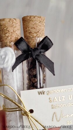 WEDDING FAVORS gastgeschenke hochzeit GastgeschenkeHochzeit wir gehoren zusammen wie Salz Pfeffer Gastgeschenk Pfeffer & Salz für Eure Hochzeitsgäste , Gastgeschenk Hochzeit Brautpaar Pfeffer & Salz mit Name6