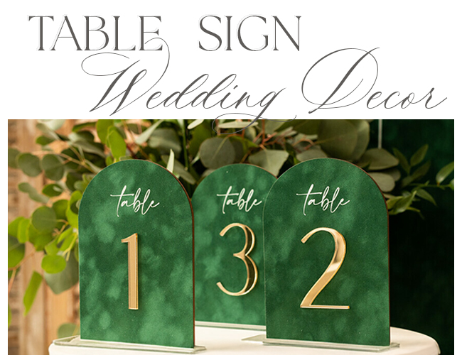 Table Sign